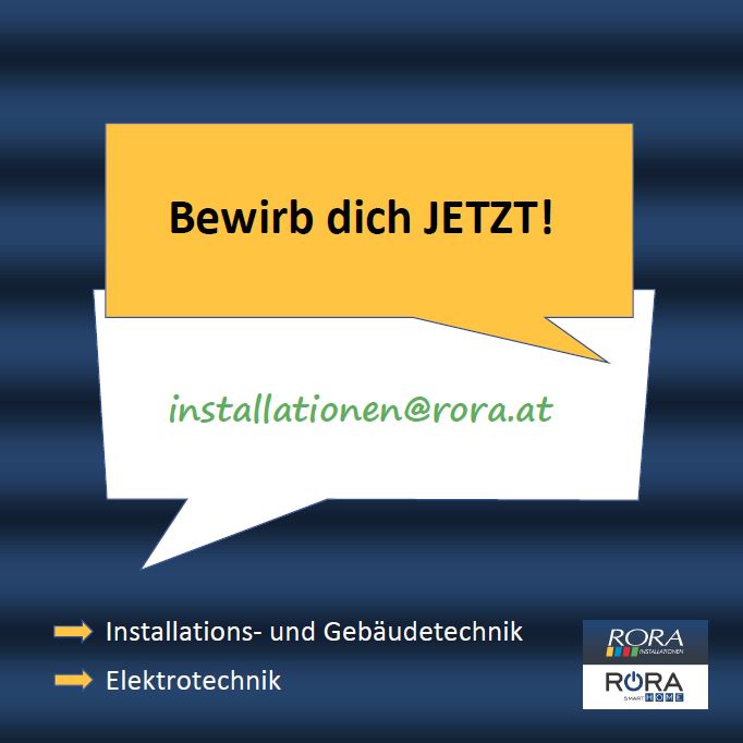 RORA Installationen_Wir suchen Lehrlinge